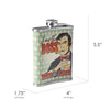 Boss with the Sauce Stainless Steel 8 oz Liquor Flask